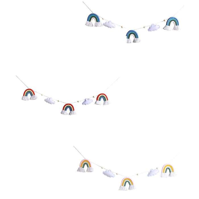 Party Banner Garland String Kids Room Nursery Decor Photo Props C