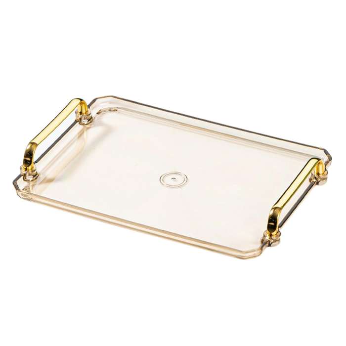Golden Handle Nordic Pallet Rectangle Tea Set Supplies Serving Tray A