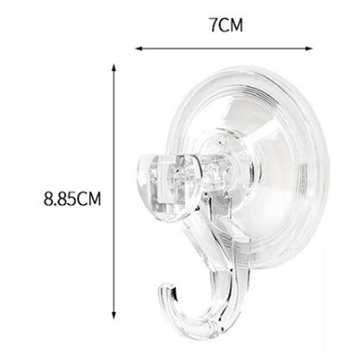 4pcs Clear Removable Heavy Duty Suction Cup Garland Hook