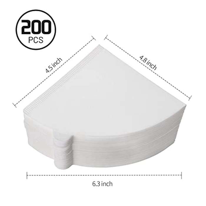 V60 Filter, Cone Coffee Filters, Coffee Filter 2 Cone Paper,200 Count