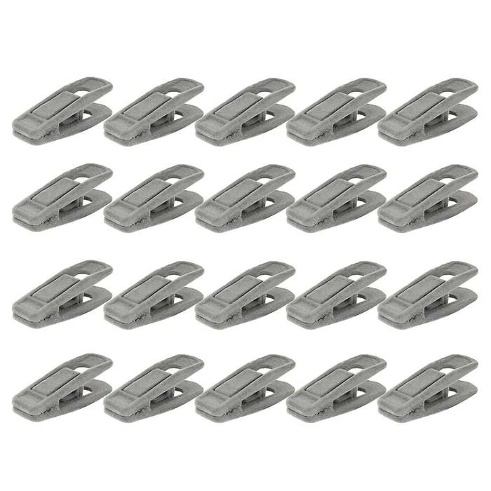 20pcs Artifical Velvet Flocked Non Slip Hanger Durable Windproof B