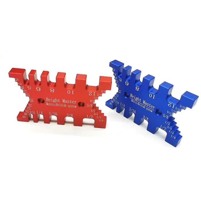 Woodworking Tenon Caliper Measuring Gauge for Wood Work Tools Red