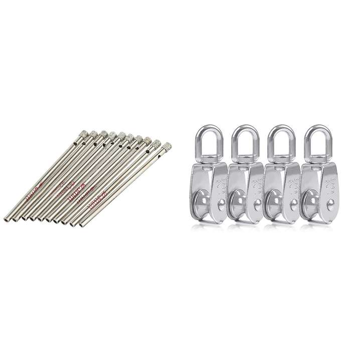 10pcs 5mm Diamond Grit Hole Saw Drill Bit for Tile Glass