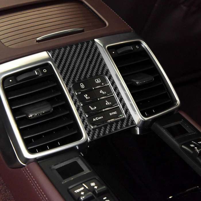 Car Rear Seat Adjustment Panel Sticker Trim for Panamera 2010-2016 A