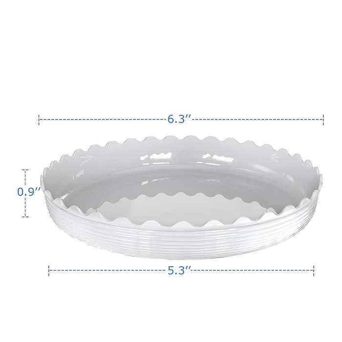 Plant Saucer 6inch, 6 Pack Plastic Plant Trays,for Indoor and Outdoor