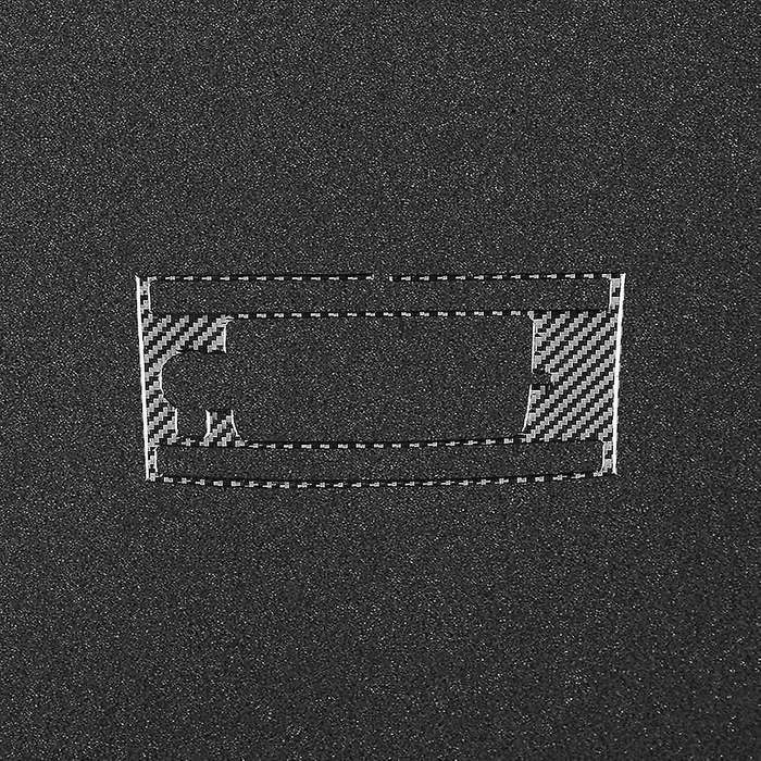 Carbon Fiber Console Volume Switch Button Panel Cover Trim Sticker