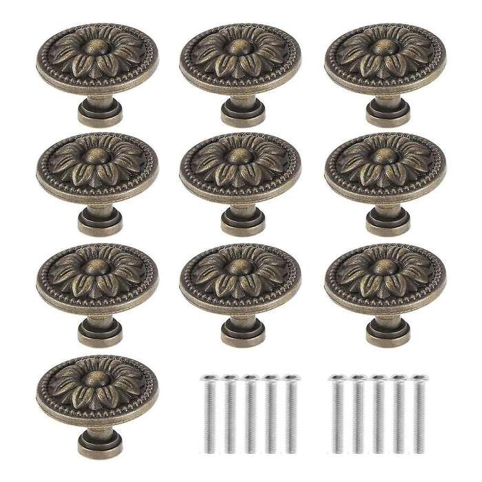 10pcs,vintage Handle Knobs,for Furniture, Kitchen Doors and Cupboards