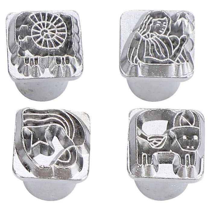 12pcs Punch Tool Twelve Constellations Pattern Diy Stamper+1pc Handle