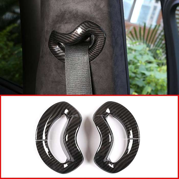 For -bmw X5 X7 2019 2020 Car Carbon Fiber Seat Belt Adjustment Cover