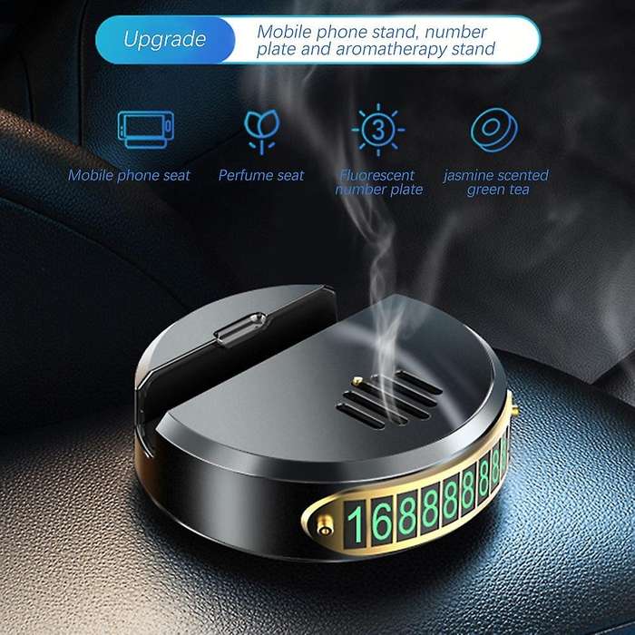 Creative Car Aromatherapy Car Mobile Phone Holder Temporary Silver