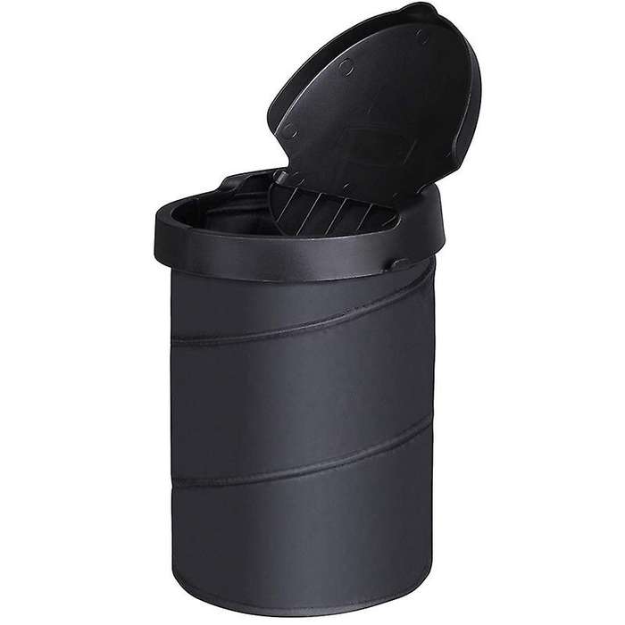 Car Trash Can,portable Garbage Bin,collapsible Rubbish Bin,black
