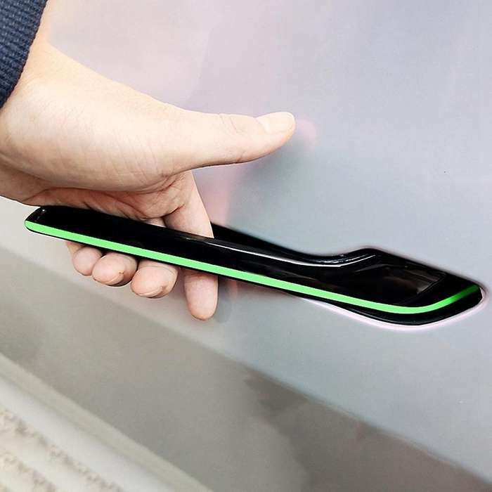 For Tesla Model 3 Y 2021+ Luminous Styling Car Door Handle Cover Trim