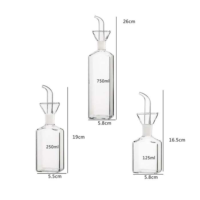 Glass Universal Bottle Household Oil Bottle Vinegar Bottle 125ml