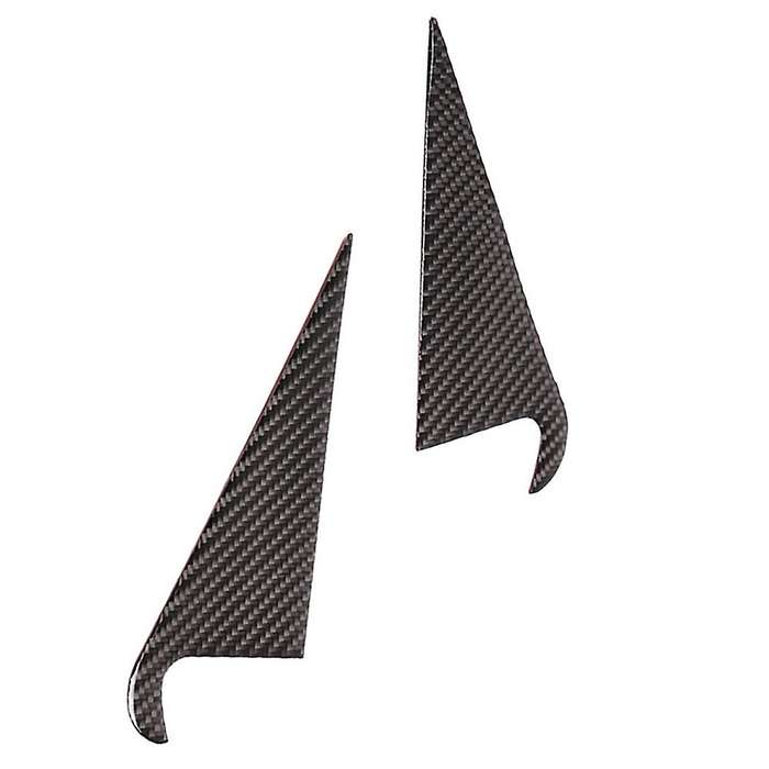 Car Soft Carbon Fiber Rear Inner C-pillar Triangle Cover Trim