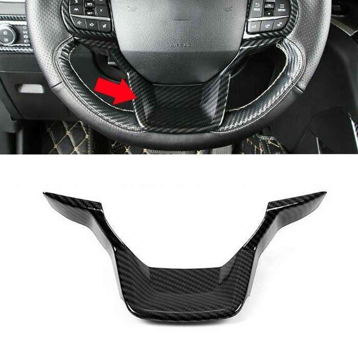 Carbon Car Abs Steering Wheel Decoration Cover Trim for Ford Explorer