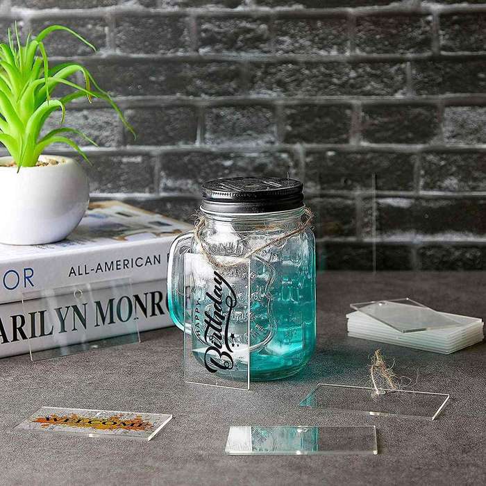 20pcs Hanging Labels Blank with Mark Pen for Storage Bins Kitchen