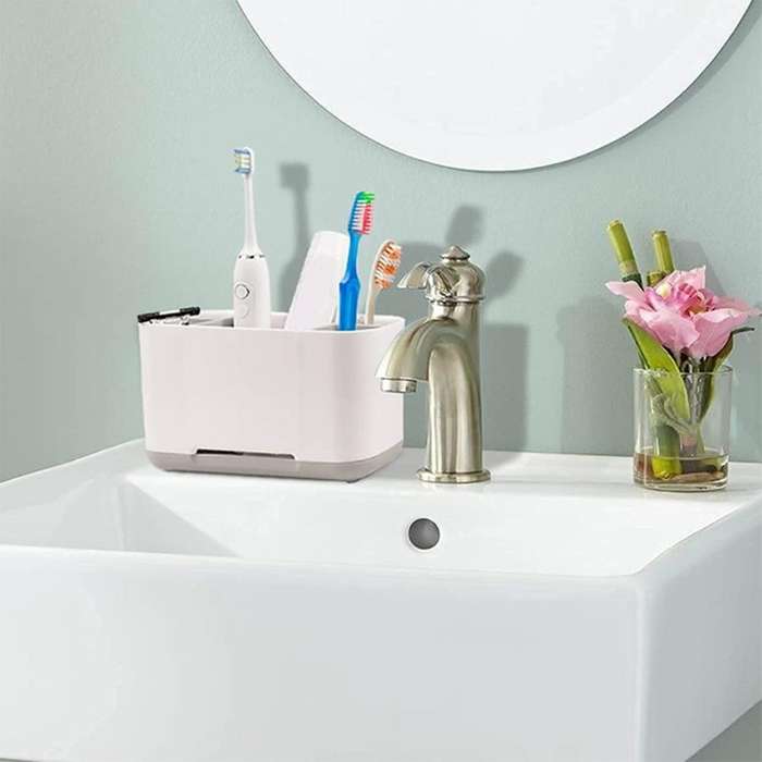 Toiletries Storage Box with Non-slip Bottom, Toothbrush Box