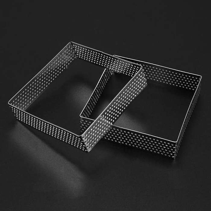 Perforated Tart Ring Tartlet Molds Cake Pastry Baking Tool, 5 Pack