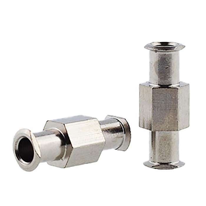 10pcs Coupler Luer Syringe Connector Metal Double Joints Adapter