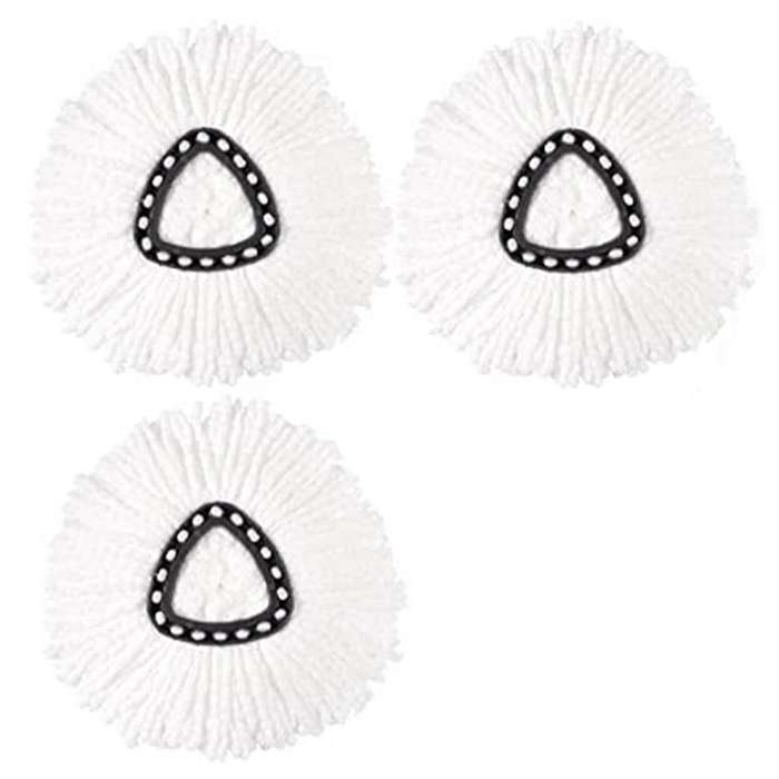 Rotating Mop Head Triangular Cotton Yarn Head Mop Replacement Cloth