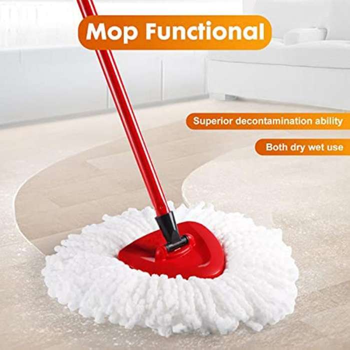 Rotating Mop Head Triangular Cotton Yarn Head Mop Replacement Cloth
