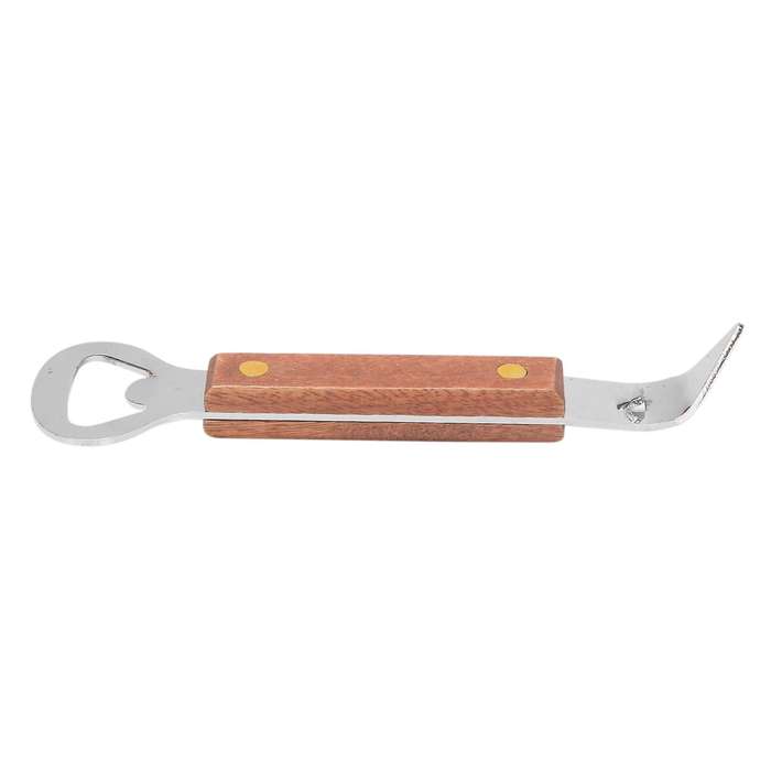 7 Pieces Wooden Handle Bottle Opener with Riveted Wood Handle