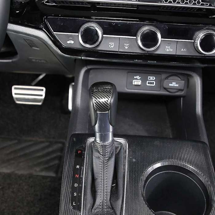 Carbon Fiber Gear Head Knob Shift Cover for Honda Civic 2022 11th