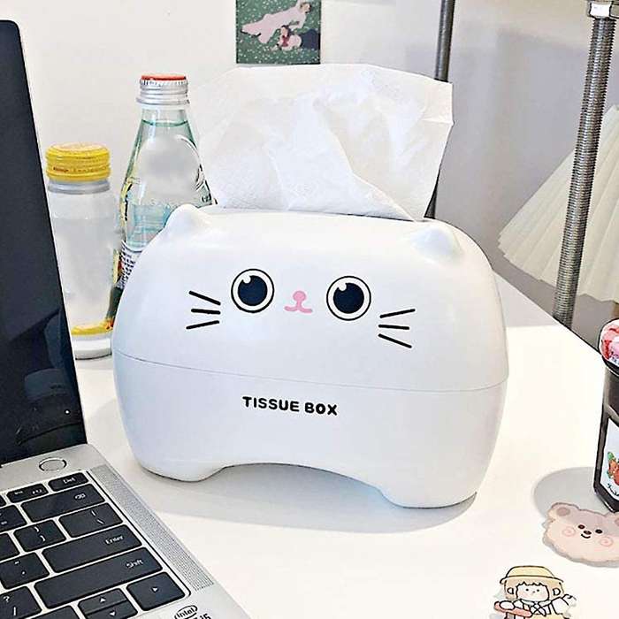 Kosmetiktcherbox,taschentuchspender Papierhandtuch Box (wei)
