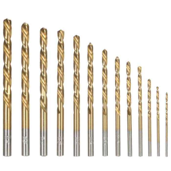 13pcs Left Handed Drill Bit Set Drill Bits for Metal Power Tools