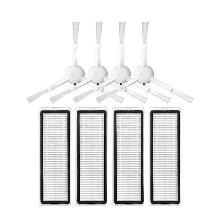 8pcs Washable Hepa Filter Side Brush for Xiaomi Mijia B101cn Robot