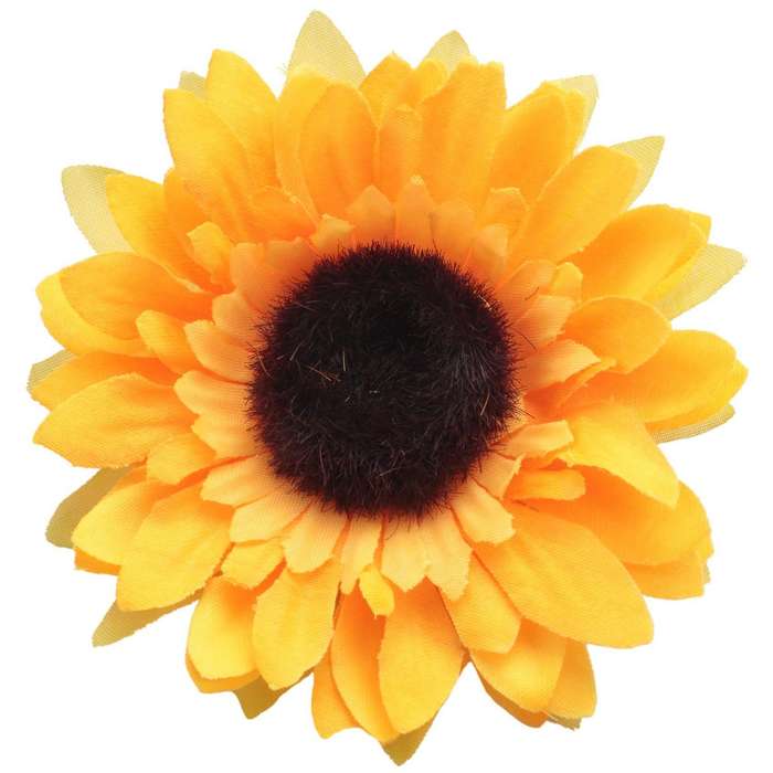 24pcs Artificial Sunflower Heads Silk Flower Faux Floral