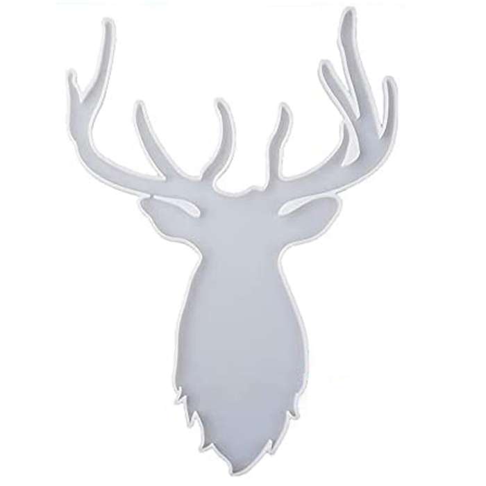 Deer Head Resin Mold Christmas Antlers Silicone Epoxy Casting