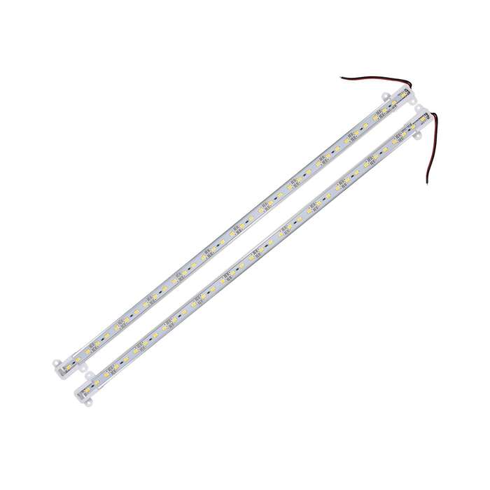 6x 50cm 12v 36led 5630 Smd Hard Strip Light Aluminum Shell Warm White