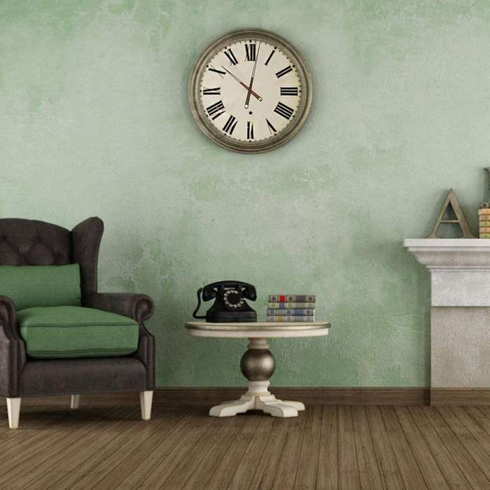 High Torque Clock Movement Mechanism Quartz Clock Walnut Wood 28mm