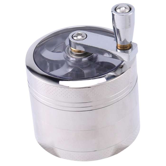 55mm 4-layer Tobacco Spice Grinder Herb Weed Grinder with Handle