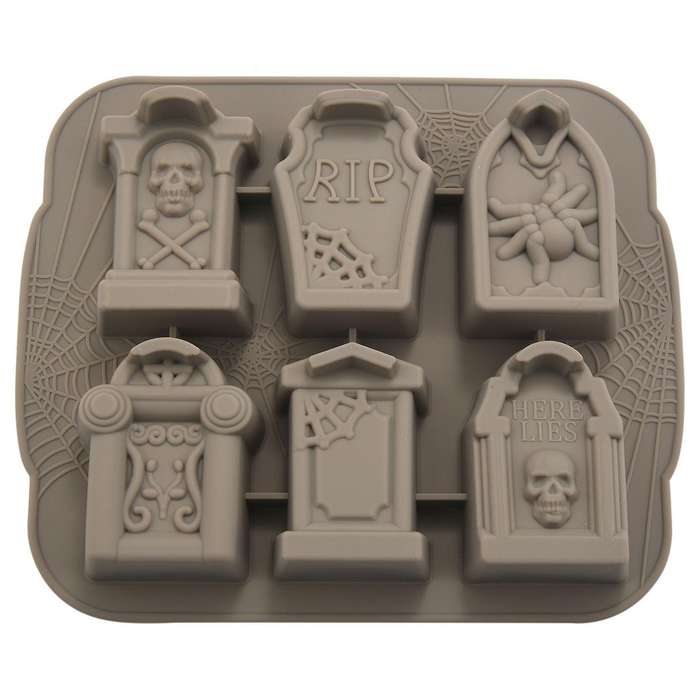 Silicone Ice Trays Halloween Rip Gravestone Mold