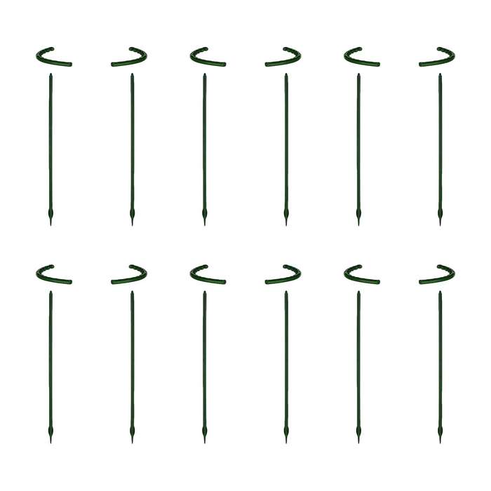 12pieces Plant Support Flower Support Stake Half Round Plant Support