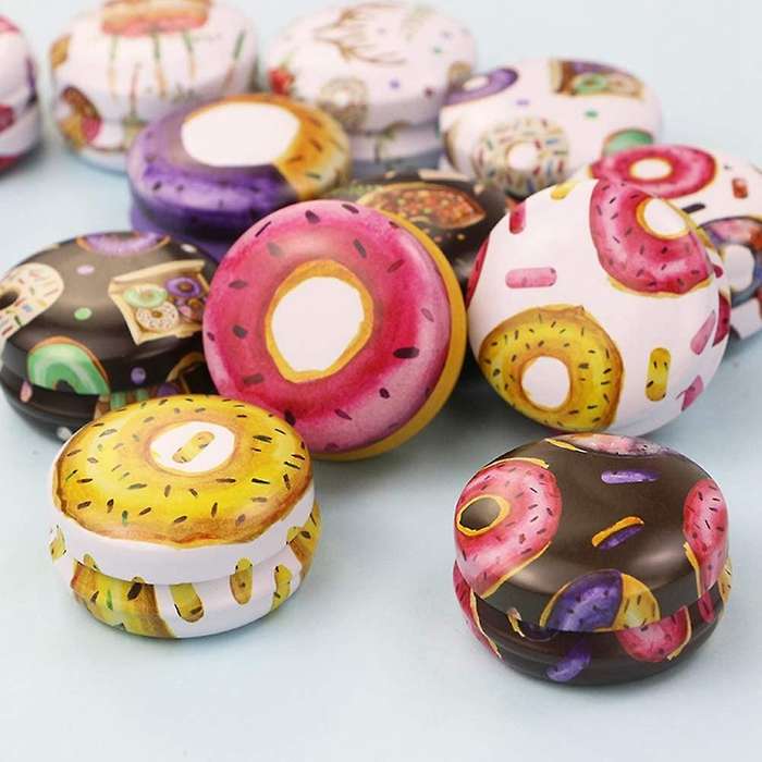 12 Pcs Tinplate Tin Jars with Lids 0.5 Oz for Making Bulk Lip Balm A