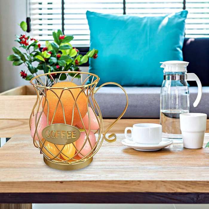 Capsule Dispenser Storage Of Coffee Capsules Coffee Accessories Gold