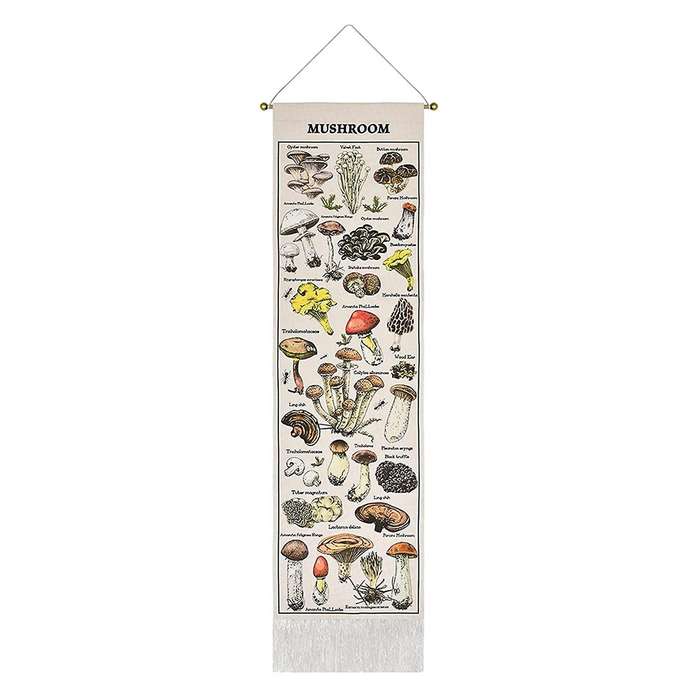 Mushroom Tapestry White Background Tapestry Vertical Tapestry