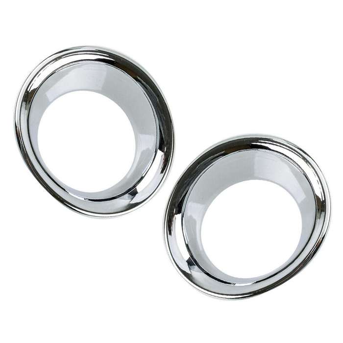 For Toyota Harrier Venza Abs Silver Front Fog Lamp Light Trim