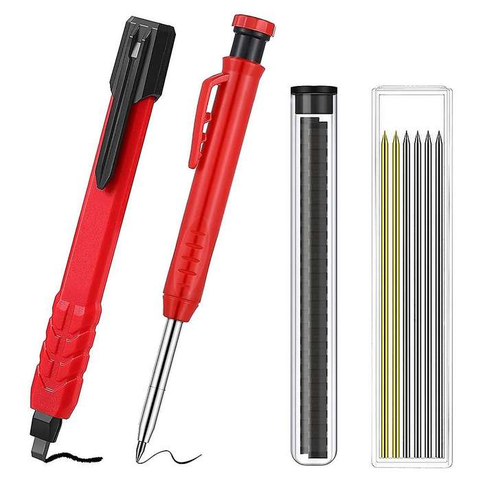 Solid Carpenter Pencil Set,for Carpenters Scriber Woodworking Art