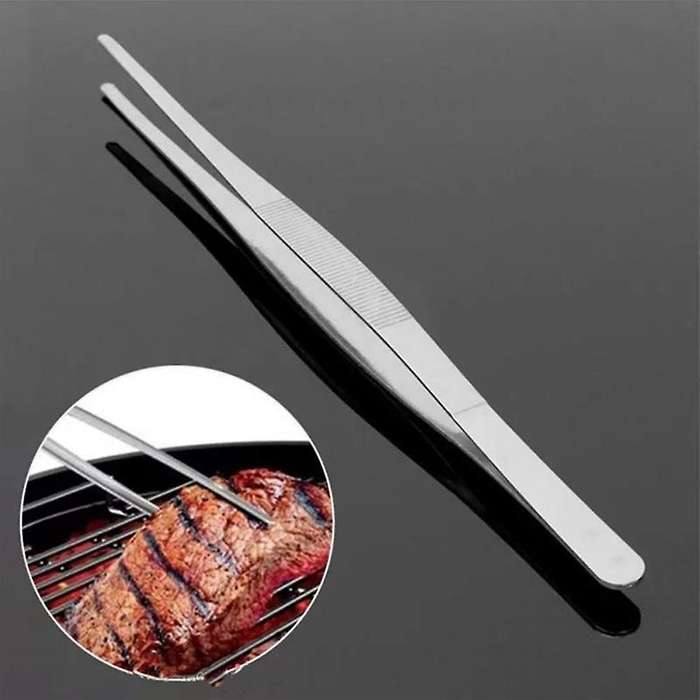 2 Pcs Tweezer Tongs,long Food Tongs with for Cooking,bbq Tongs