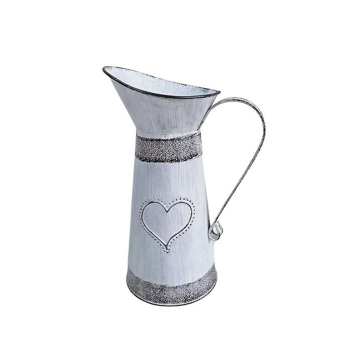 Wrought Iron Flower Pot Retro Tin European Vase Garden Decoration