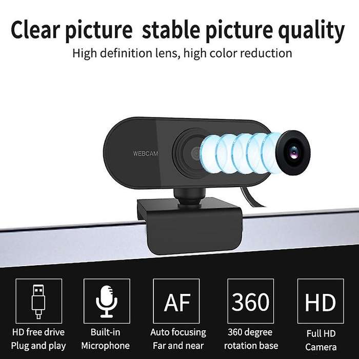 Pc01 Usb Full Hd 1080p Video Camera Auto Focusing with Microphone