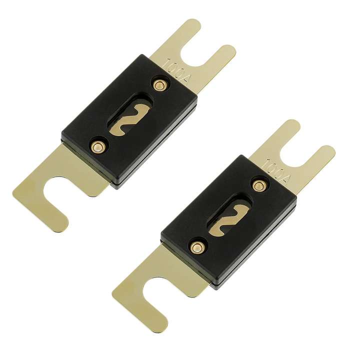 2 Pcs 300a Transparent Case Anl Fuse Holder and 2 Pieces Of 300a