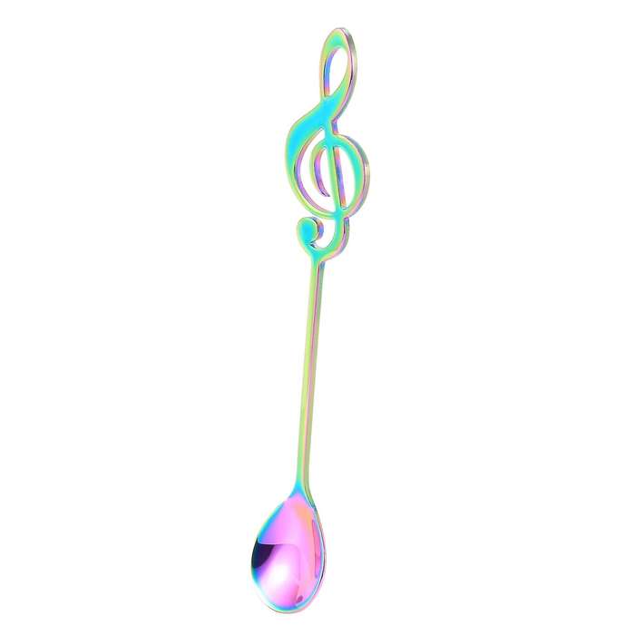 6-pack Stainless Steel Staff Musical Notation Shaped Coffee Spoons