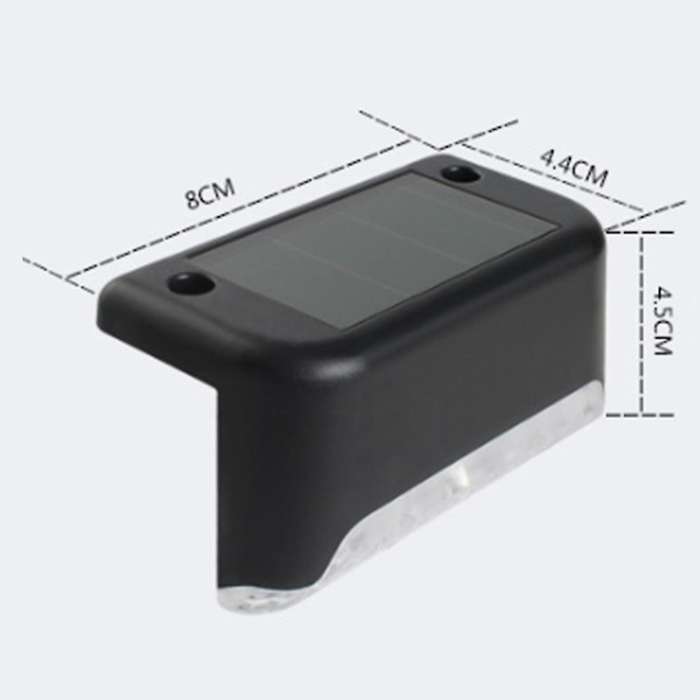 4pcs Led Outdoor Garden Solar Light for Stair Courtyard