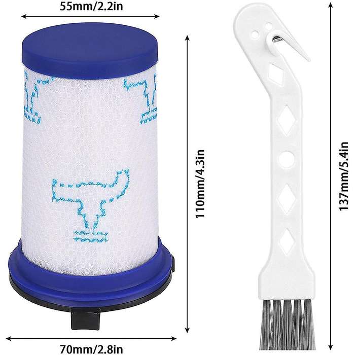 3 Pack Replacement Filter Accessories,for Rowenta Air Force 360