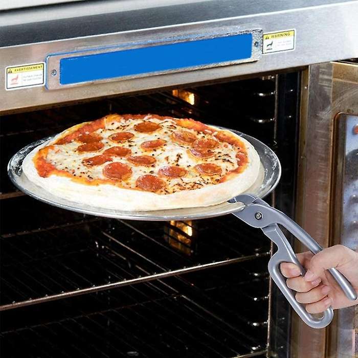 Pizza Pan Gripper for Deep Pizza Pans, Cast Aluminum Pan Tongs